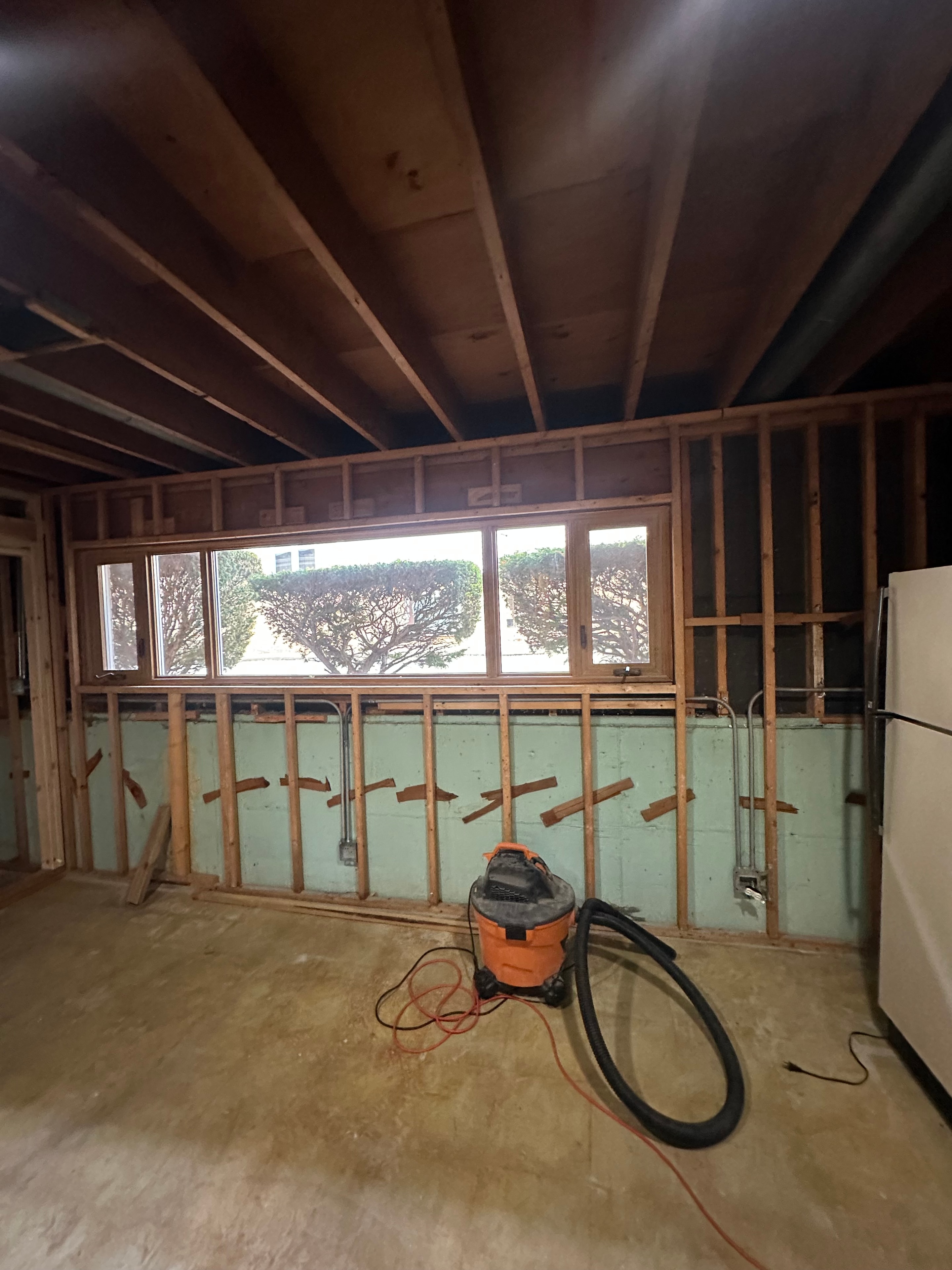 After light demolition — debris vacuumed and cleared by Turnkey Trashouts